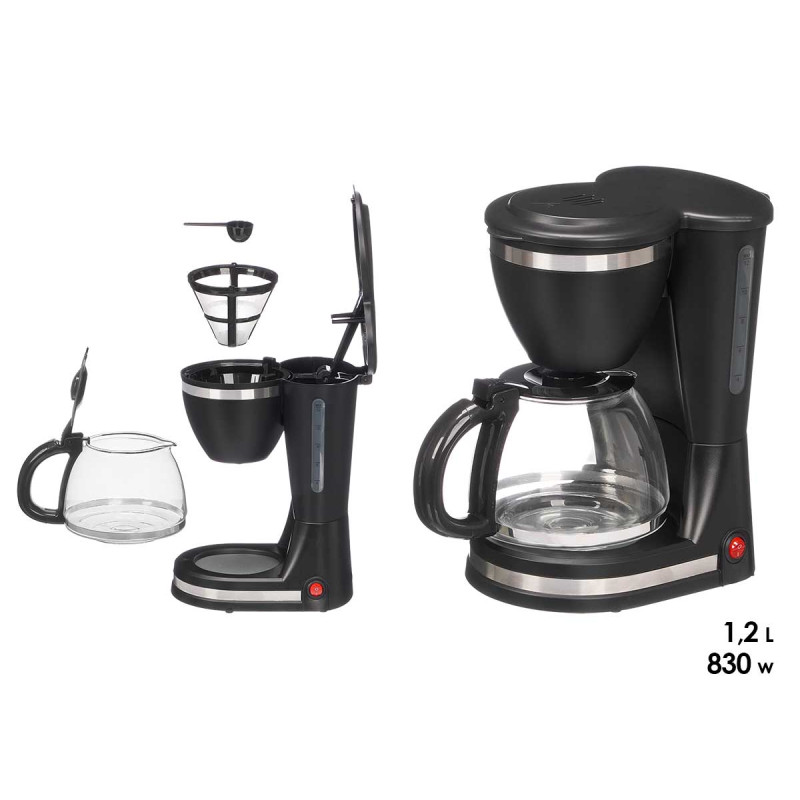 CAFFETTIERA ELETTRICA 12 TAZZE 830W 1,2L
