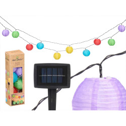 GUIRLANDE SOLAIRE 10 BOULES MULTICOLORES