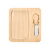 BAMBOO CHEESE BOARD PLASTIC LID KNIFE