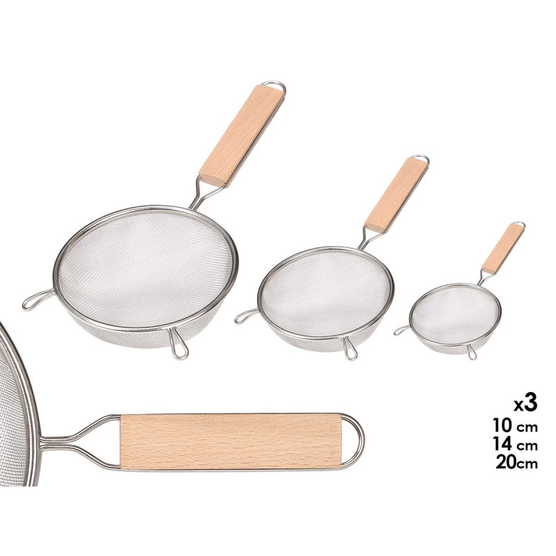 SET 3 COLINI ACCIAIO