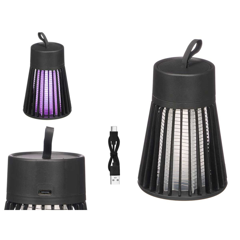 LAMPE ANTI-MOUSTIQUE CONIQUE NOIRE