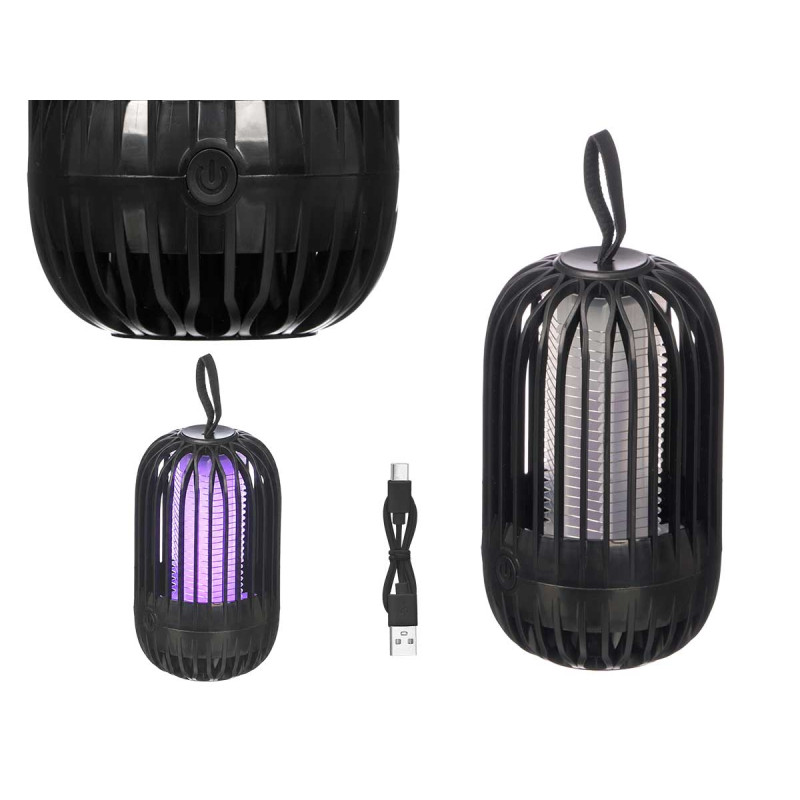 LAMPE ANTI-MOUSTIQUE OVALE NOIRE