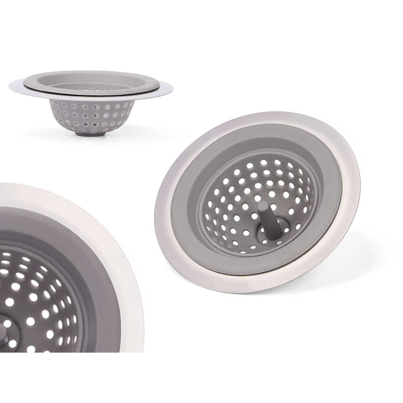 FILTRE ÉVIER PLASTIQUE GRIS