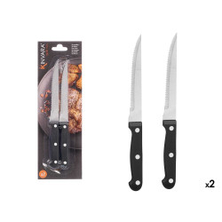 ENSEMBLE 2 COUTEAUX À VIANDE MANCHE NOIR