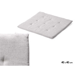 COUSSIN CHAISE GRIS FONCÉ 40X40 CM