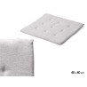 ALMOFADA CADEIRA CINZENTO ESCURO 40 × 40 CM