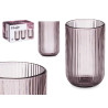 BICCHIERE ALTO 430ML STRISCE ROSA