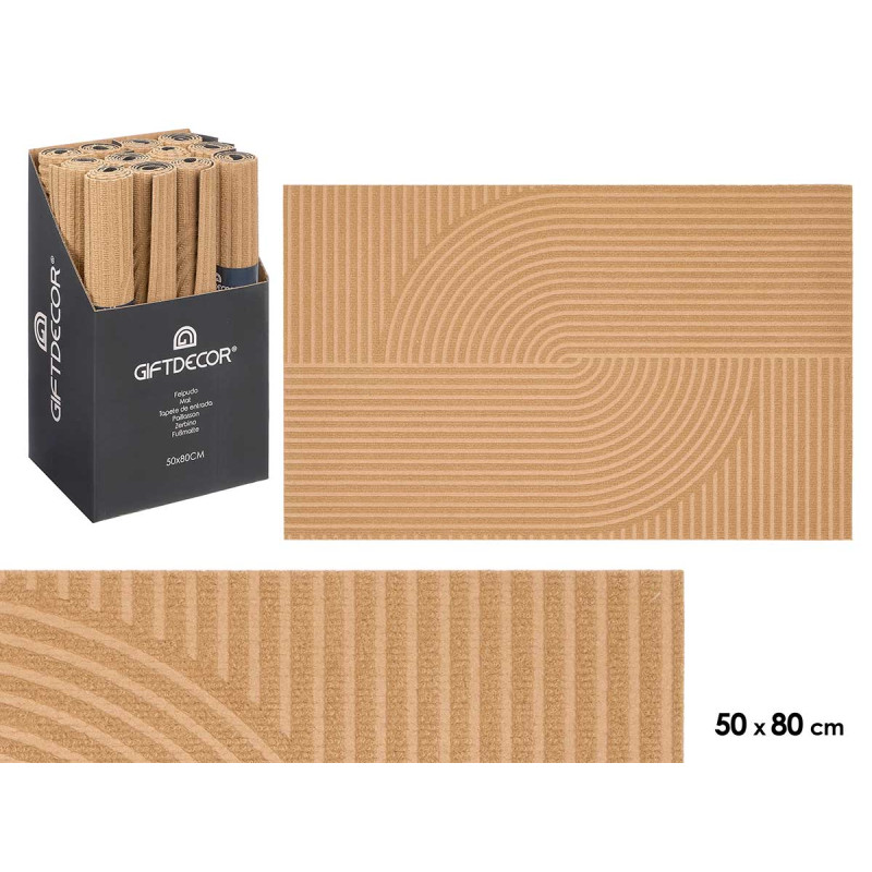 ZERBINO RETTANGOLARE MARRONE 50X80CM