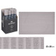 PAILLASSON RECTANGULAIRE GRIS 50X80CM