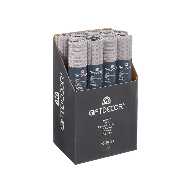 TAPPETO RETTANGOLARE GRIGIO 50X80CM