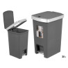 BALDE DO LIXO PEDAL CINZENTO 25L