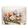 CERAMIC FLOWERPOT FLOWER CART