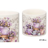 VASO CERÂMICO FLORES ROXAS