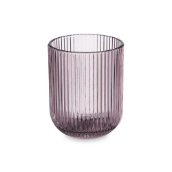 BICCHIERE BASSO 270ML STRISCE ROSA 