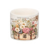 POT CÉRAMIQUE VALISE FLEURS