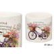 CERAMIC FLOWERPOT BIKE FLOWERS