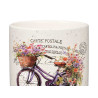 VASO CERAMICA BICICLETTA FIORI