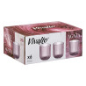 BICCHIERE BASSO 270ML STRISCE ROSA 