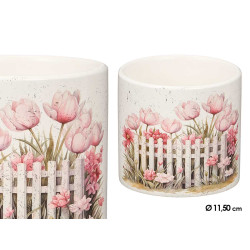 VASO CERÂMICO CERCA FLORES