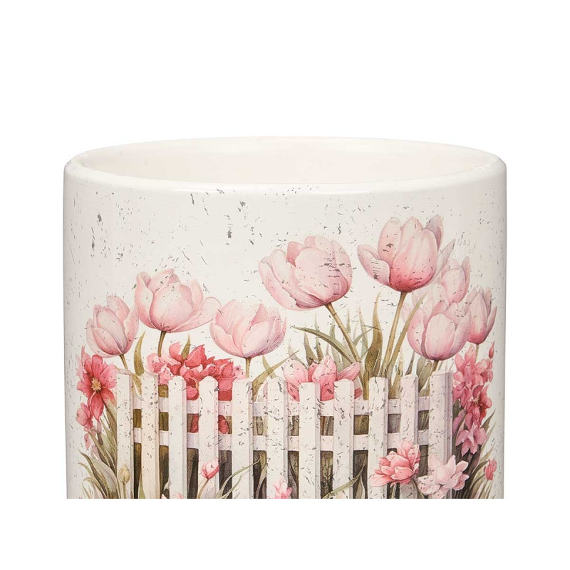 VASO CERÂMICO CERCA FLORES