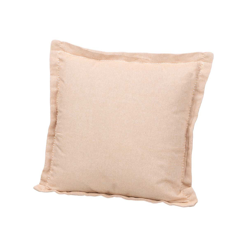 COJIN VOLANTE CREMALLERA BEIGE 40X40 CM