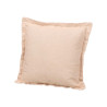 CUSCINO ARRICCIATO ZIP BEIGE 40 × 40 CM