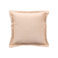 ALMOFADA FRANZIDA FECHO BEGE 40 × 40 CM