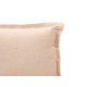 COUSSIN VOLANT FERMETURE ÉCLAIR BEIGE 40X40 CM