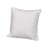 CUSCINO GRIGIO CHIARO ARRICCIATO ZIP 40 × 40 CM