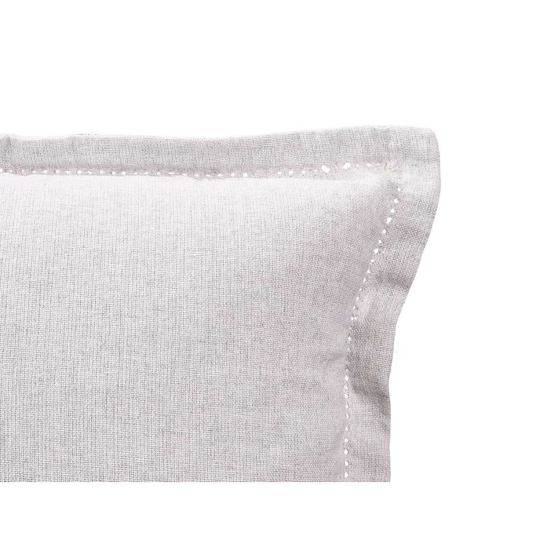 CUSCINO GRIGIO CHIARO ARRICCIATO ZIP 40 × 40 CM