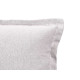 ALMOFADA CINZA CLARO FOLHOS FECHO 40 × 40 CM