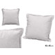 CUSCINO ZIP GRIGIO SCURO ARRICCIATO 40 × 40 CM