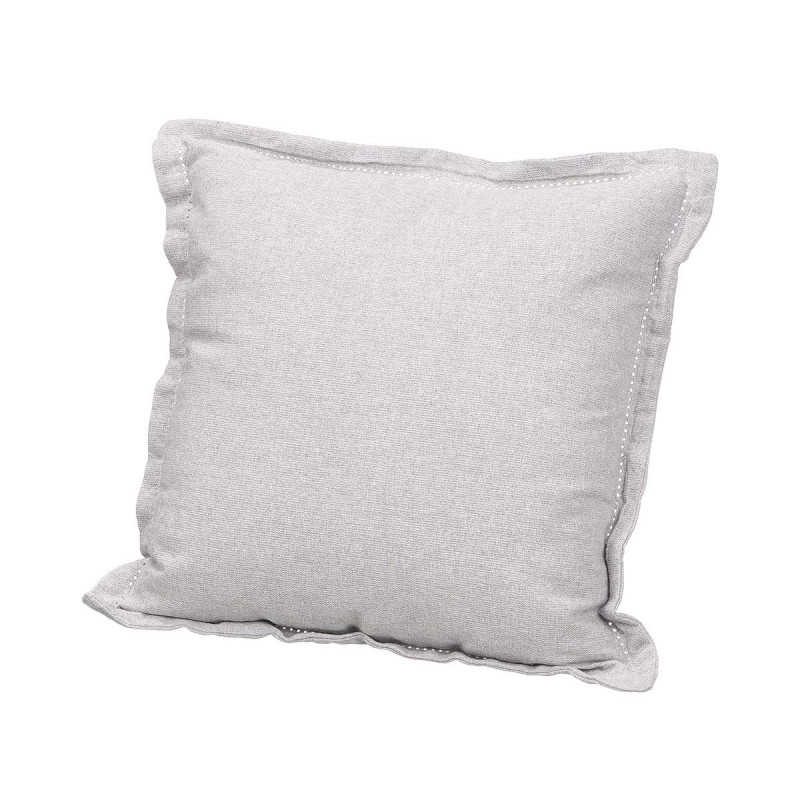 COJIN VOLANTE CREMALLERA GRIS OSCURO 40X40 CM