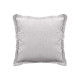 CUSCINO ZIP GRIGIO SCURO ARRICCIATO 40 × 40 CM