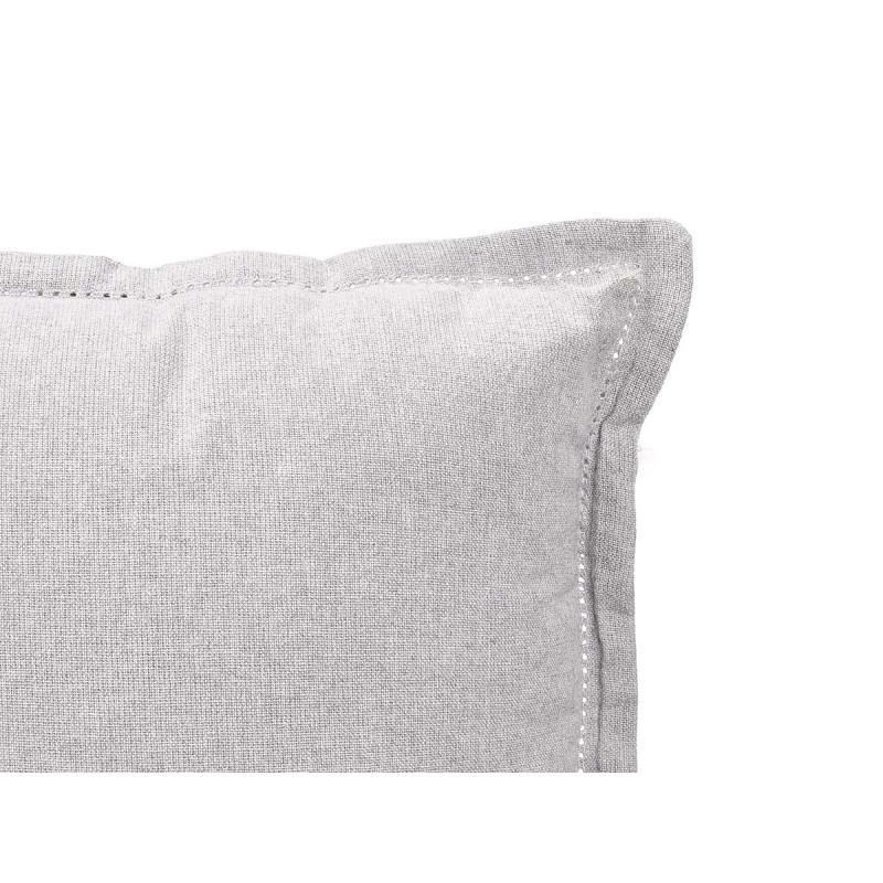 ALMOFADA CINZA ESCURO FECHO FRANZIDO 40 × 40 CM