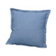 ALMOFADA AZUL FOLHOS FECHO 40 × 40 CM