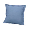 ALMOFADA AZUL FOLHOS FECHO 40 × 40 CM