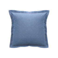 ALMOFADA AZUL FOLHOS FECHO 40 × 40 CM