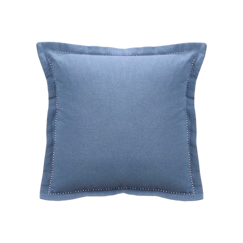 CUSCINO ZIP ARRICCIATO BLU 40 × 40 CM