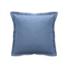 CUSCINO ZIP ARRICCIATO BLU 40 × 40 CM