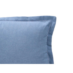 CUSCINO ZIP ARRICCIATO BLU 40 × 40 CM