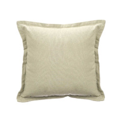 COUSSIN VOLANT FERMETURE ÉCLAIR VERT 40X40 CM