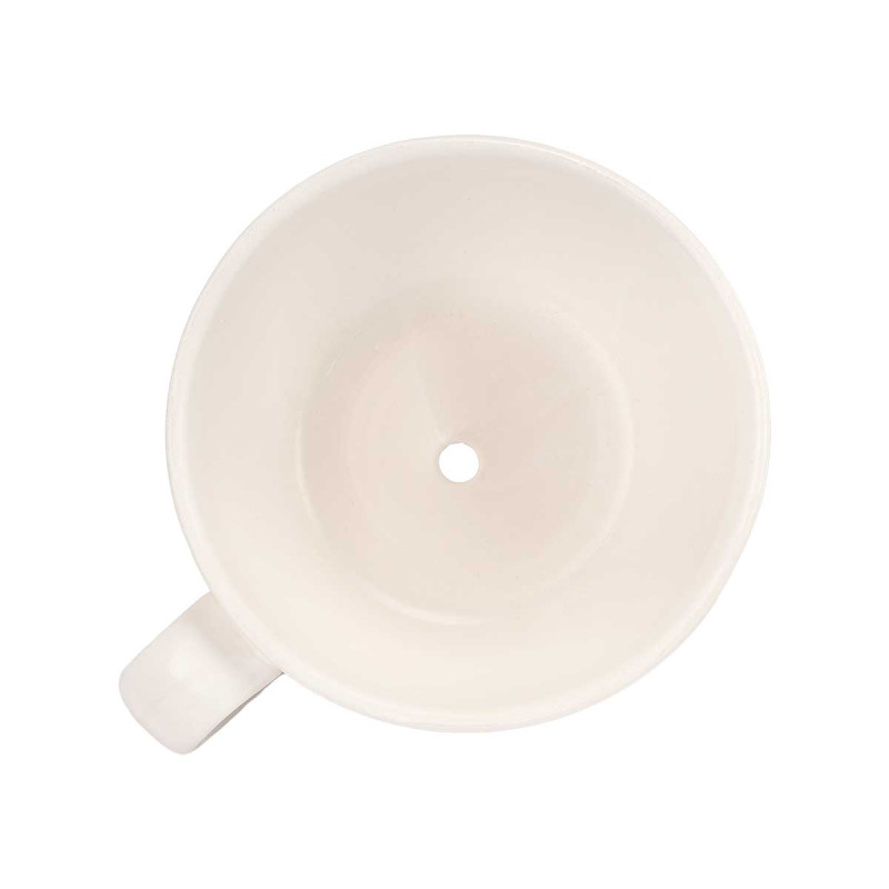 VASO CERÂMICA PRATO ALÇA FLORES