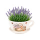 POT FLEURS CÉRAMIQUE TASSE ASSIETTE MALLETTE