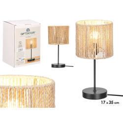 LAMPADA DA TAVOLO CILINDRO CORDA