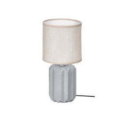 LAMPE A POSER RAYEE GRISE