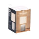 LAMPE A POSER RAYEE GRISE
