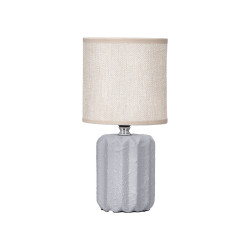 LAMPADA DA TAVOLO A STRISCE GRIGIO
