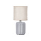 LAMPADA DA TAVOLO A STRISCE GRIGIO