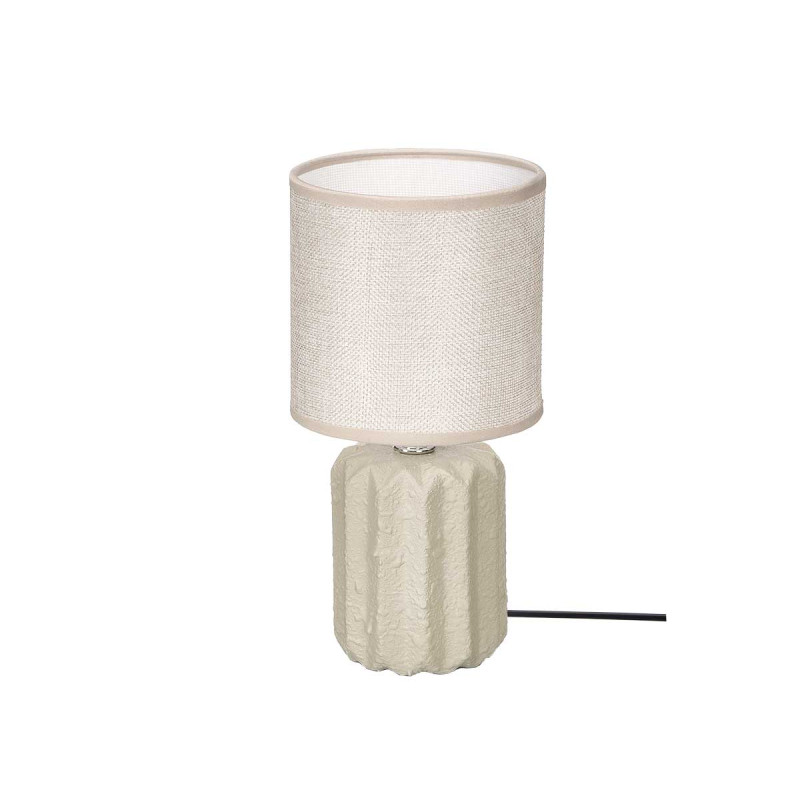 STRIPED TABLE LAMP BEIGE
